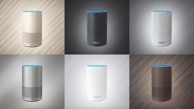 Amazon Echo s Alexou v  6 barevných provedeních